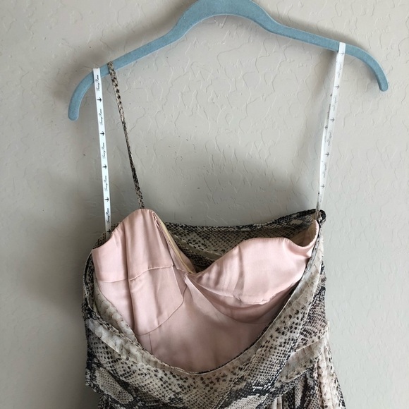 TRACY Reese One Shoulder Frock Dress Dip Python - Picture 7 of 8